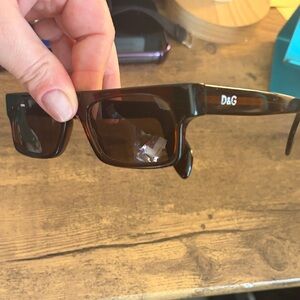 Rectangular Sunglasses with Dark Lenses